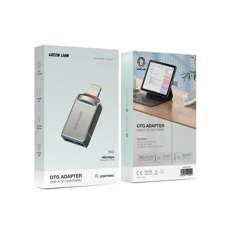 مبدل USB OTG به لایتنینگ گرین مدل FOTG