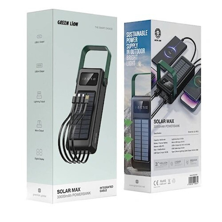 پاوربانک گرین لاین مدل Solar max